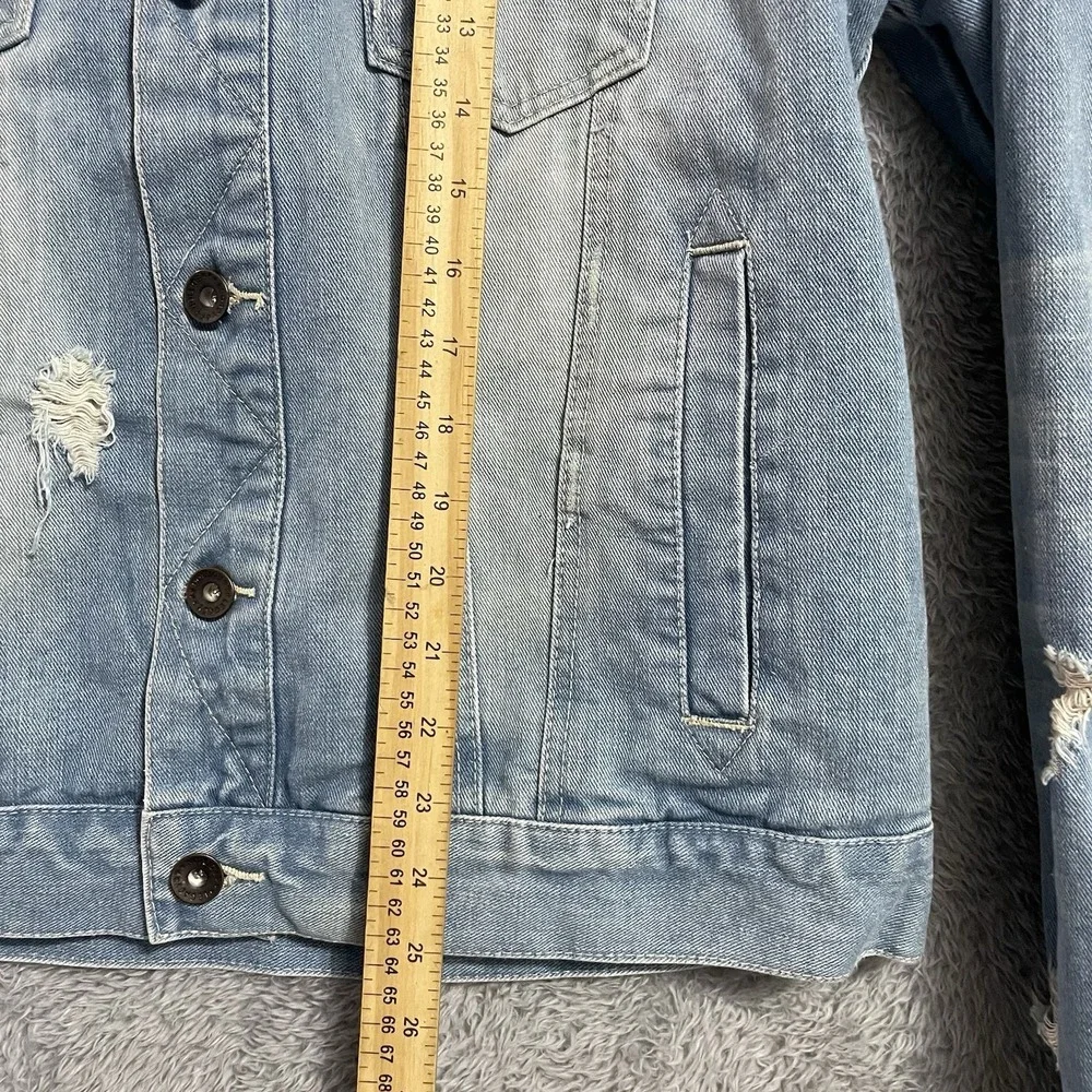 Legacy Edition By Jordan Craig Denim Jacket Mens Size Large‎ Distressed Blue - Picture 5 of 8